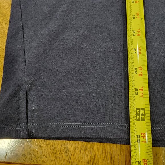 Saint + Sofia Basic Top V Neck Size 12 Dark Navy Color Organic Cotton - Picture 6 of 7